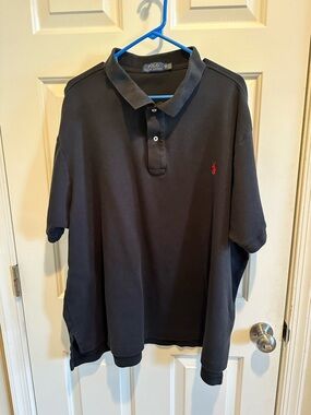 Polo Ralph Lauren Black Polo Big & Tall 3XB Red Pony Men’s Golf Casual